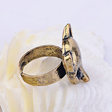 Lureme сплава Fox глава кольцо (разных цветов)