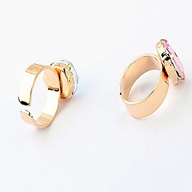 Женские День подарков Water Drop Rhinestone Заявление Кольца (больше цветов) (1 шт)