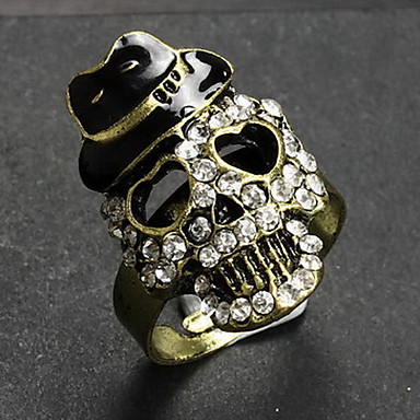 (1 шт) Сладкий Женская Серебряные Rhinestone Кольца