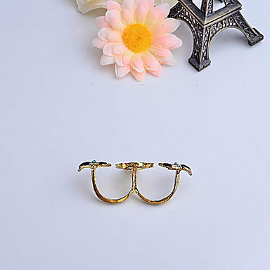 Sailor Ласточка стиль и якорь Двухместный Ring Finger