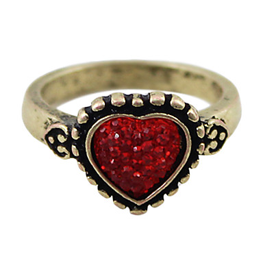 Европейское женское Золото Проба Heart Shaped кольцо (1Pc)