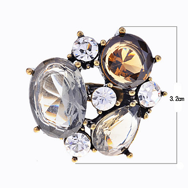 Lureme Vintage Rhinestone кольца