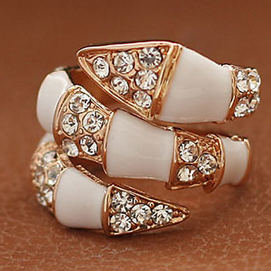 Мода Rhinestone витой руки кольцо (случайный цвет)