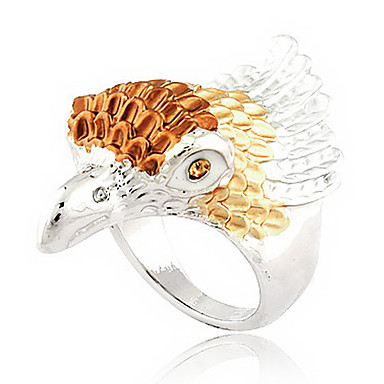Eagle Форма Сплав Rhinestone кольца (случайный цвет)