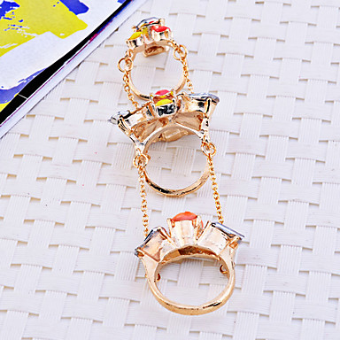 Lureme Мода Rhinestone Neon уплотнительное кольцо (разных цветов)