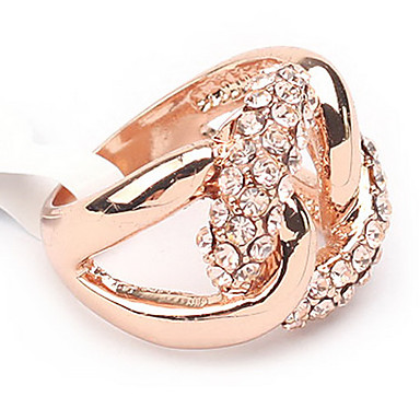Позолоченные кольца Rhinestone Twist
