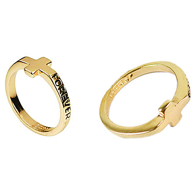 2012 Новая мода Стиль Креста прекрасные маленькие Forever Love Ring Finger S0Bz