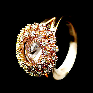 мода жемчужина заявление кольцо для женщин (размер 8)