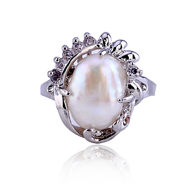 Овальный сплава Pearl Ring