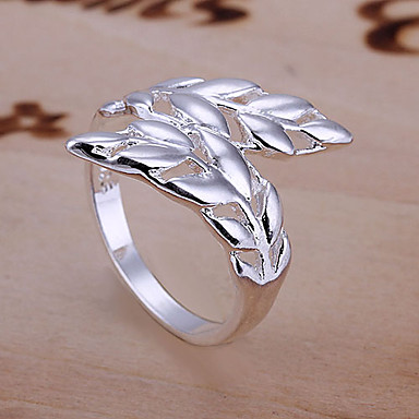 Серебряное кольцо Перо