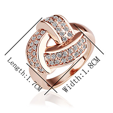 Swarovski Crystal-SWAROVSKI ELEMENTS зеленой меди 18KRGP кольцо LKN18KRGPR081