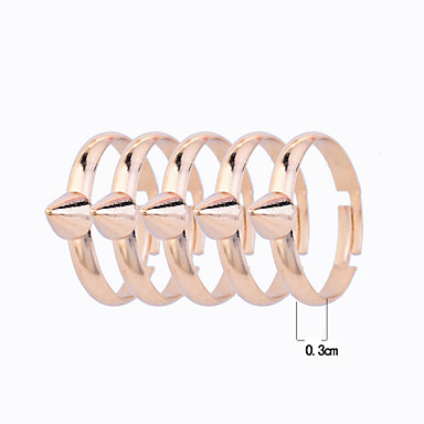 Lureme 5 штук позолоченные заклепки RING SET