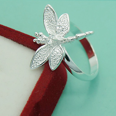 Серебряные кольца бабочки