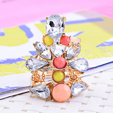 Lureme Мода Rhinestone Neon уплотнительное кольцо (разных цветов)