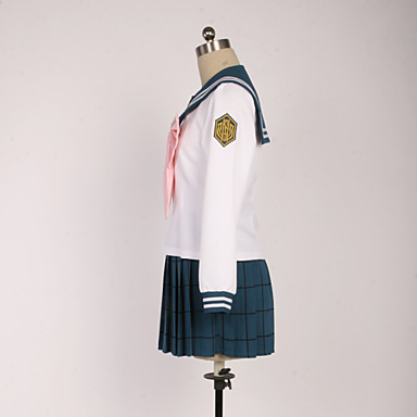 Dangan Ronpa Саяка Maizono Косплей Костюм с розовым бантом