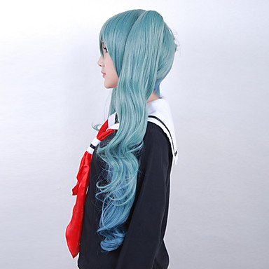 Парик Cosplay Вдохновленный Vocaloid - Рондо Солнца и Луны шляпаsune Miku