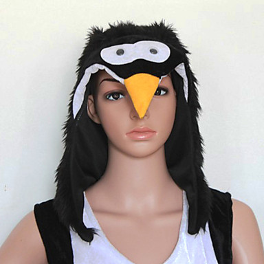 Хэллоуин Cute Penguin Черный Пушистый Женская одежда Костюм