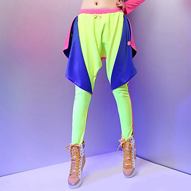 Партия флуоресценции Красочные хип-хоп Street Dnce Багги Женщины Костюм Костюм