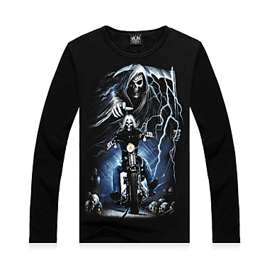 Череп Монстра Черный хлопок Мужские Карвал Толстовка