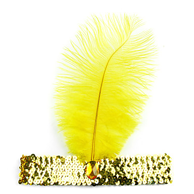 Желтый Стиль индийской кожи Хэллоуин оголовьем (1 шт)