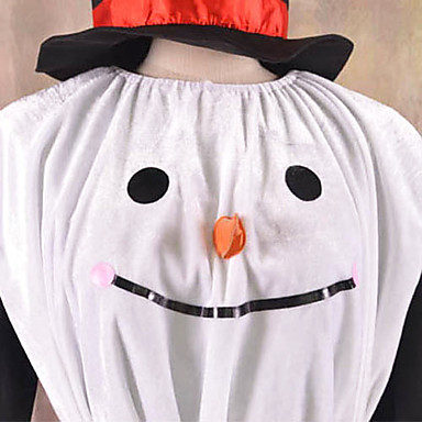 Г-н Снеговик белый и черный костюм талисмана Velvet