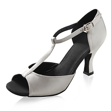 атласные верхних латинских танцев бальные туфли практике обувь для женщин больше цветов