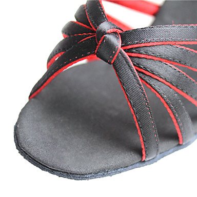 Женские атласные танцы Обувь для латинских / бальных Сандалии