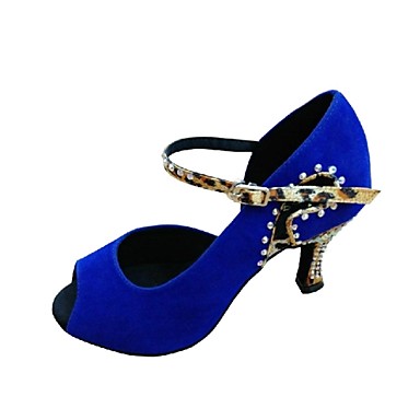 Индивидуальные горный хрусталь бархат леопарда ремень сандалии танцевальная обувь
(Больше цветов)