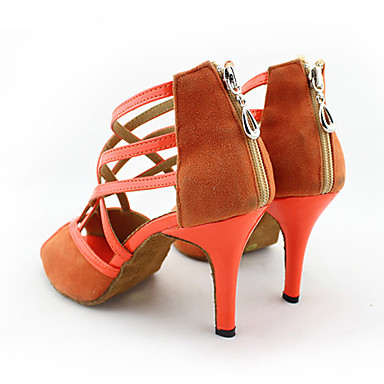 Бархатные танцевальная обувь настроены женщины для Латинской / Бальные Сандалии