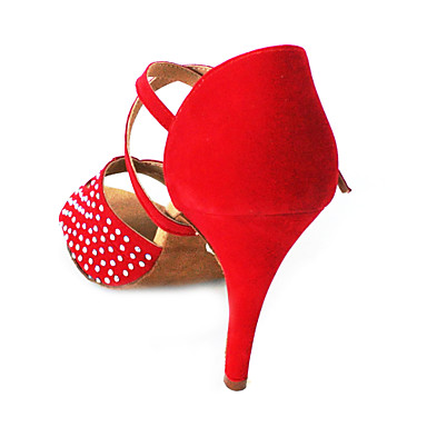 Индивидуальные женские замшевые с Rhinestone Верхнего Обувь для танцев