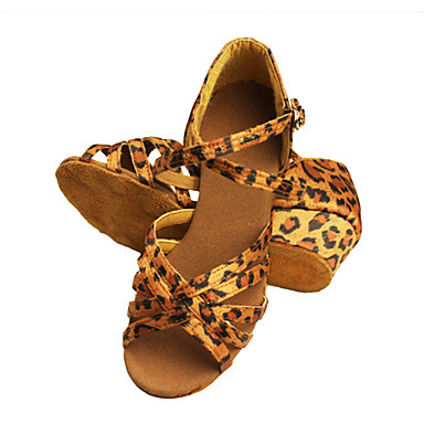 Женщины & Детская обувь атласная Dance For Латинской / бальных Сандалии (другие цвета)