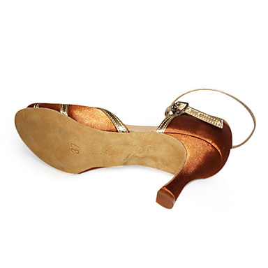 сатин / искусственной кожи верхних женщин высокий каблук латинских танцев бальные туфли обувь практике