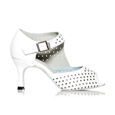 Мягкая натуральная кожа полым из Дышащие танцевальная Сандалии Для дам