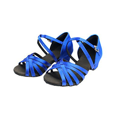 Женщины & Детская обувь атласная Dance For Латинской / бальных Сандалии (другие цвета)