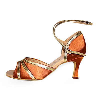 сатин / искусственной кожи верхних женщин высокий каблук латинских танцев бальные туфли обувь практике