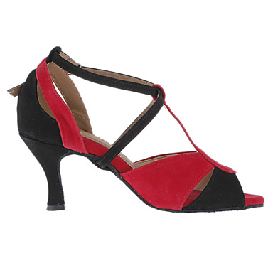 Индивидуальные Женский верх из замши Обувь для танцев