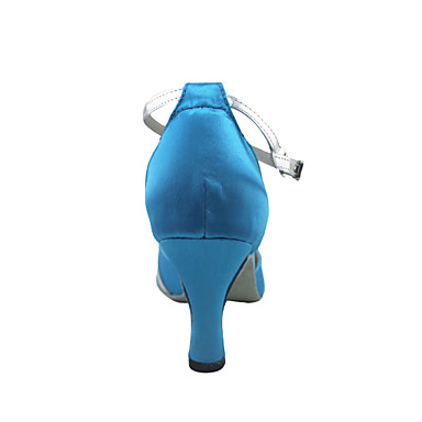 Индивидуальные Женские атласные лодыжки ремень латинские / бальных танцев обувь (больше цветов)