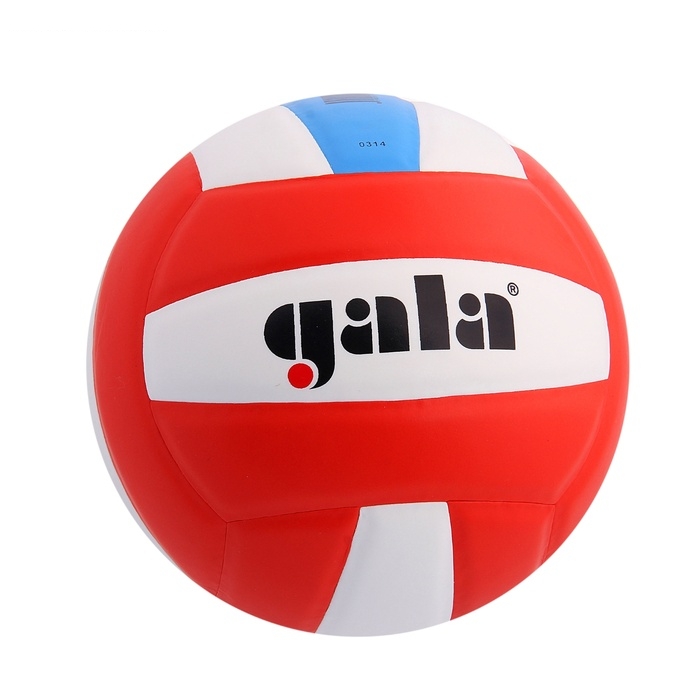 Мяч волейбольный GALA School Foam Colour размер 5, бело-голубо-красный