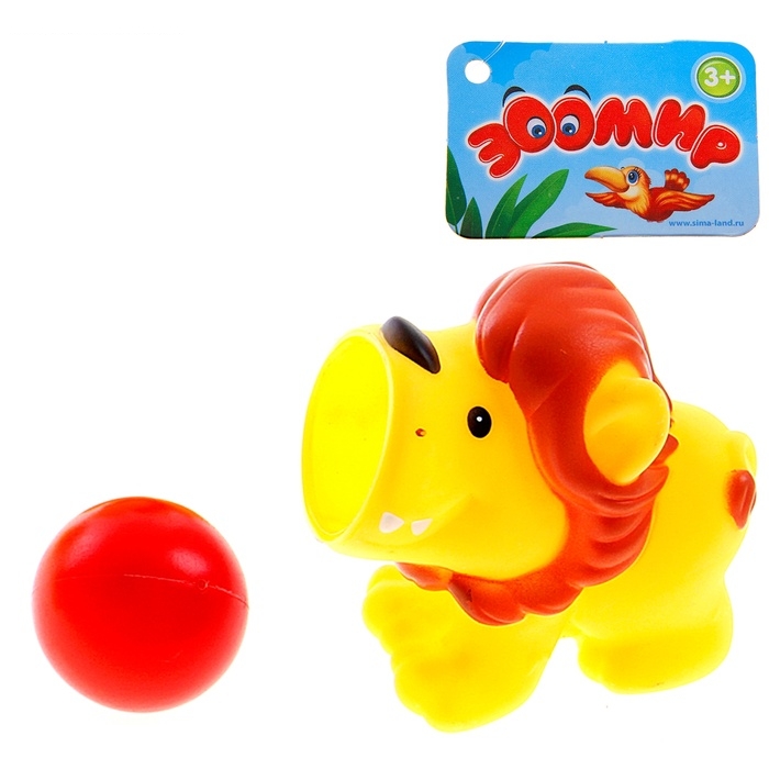 Игровой набор Зоомир: львенок, 1 шарик, цвета МИКС