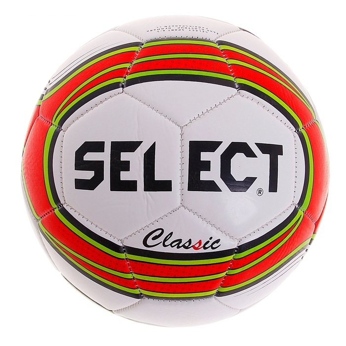 Мяч футбольный SELECT Classic р.5, ПВХ, бело-черно-желто-голубой