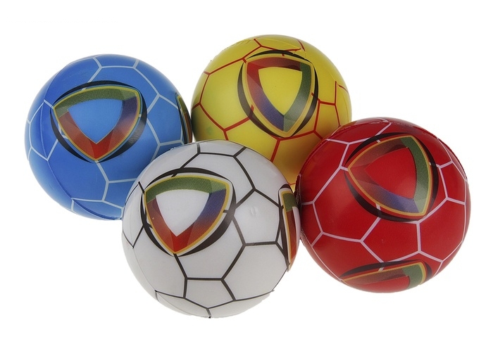 Мяч из мягкого пластика Разноцветный, цвета МИКС