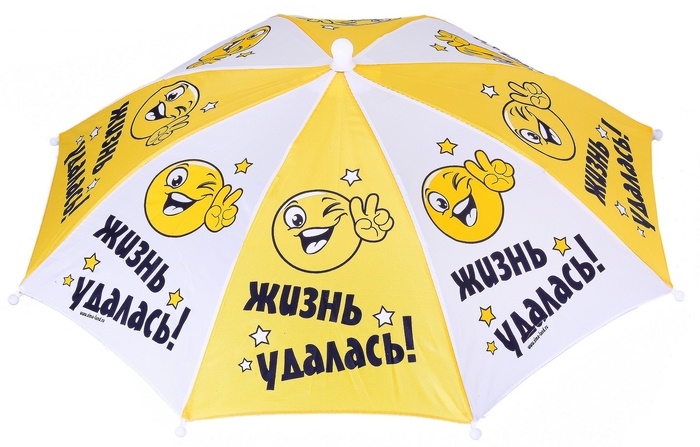 Зонт-шляпа Жизнь удалась! смайл