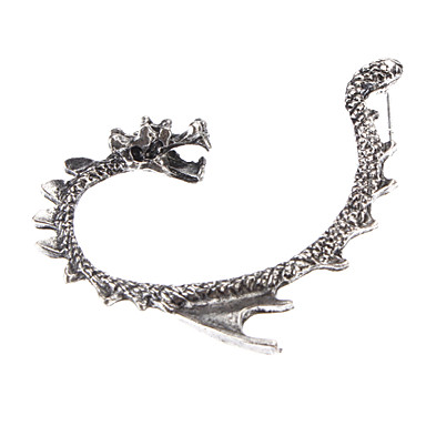 Eastern Dragon nk Стиль уха серьга Древний серебряный * 1