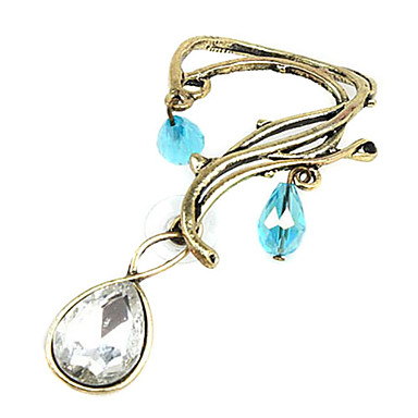 Сплава год сбора винограда Смола цветочным узором Серьги (случайный цвет)