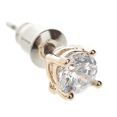 D40545-02A типа цветка с Сияющий Rhinestone алюминиевого сплава медь-Золотые серьги (пара)