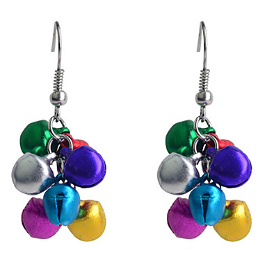 Новогодние шары родием серьги меди