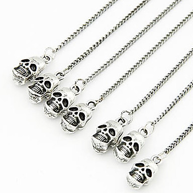 панк серьги кисточкой черепа