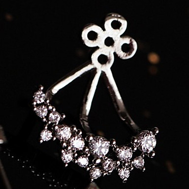 подарок для подруги старинных горный хрусталь сплава уха манжеты (1 пара)