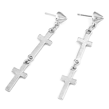 Личность темперамент двойной крест серьги стержня