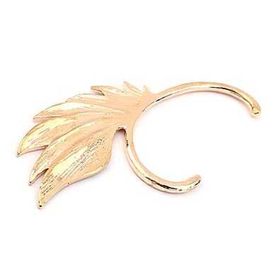 Сплав лист шаблон Одноместный Серьги (разных цветов)